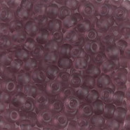 Miyuki seed beads 6/0 - Matte transparent smoky amethyst 6-142F